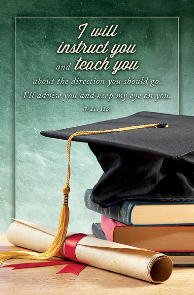 Picture of I Will Instruct You and Teach You Graduation Bulletin (Pkg of 50)