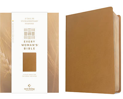 Picture of NLT Every Woman's Bible, Filament Enabled (Genuine Leather, Camel, Red Letter)