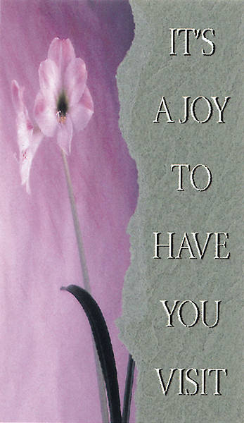 Picture of It's a Joy to Have You Visit Pew Card
