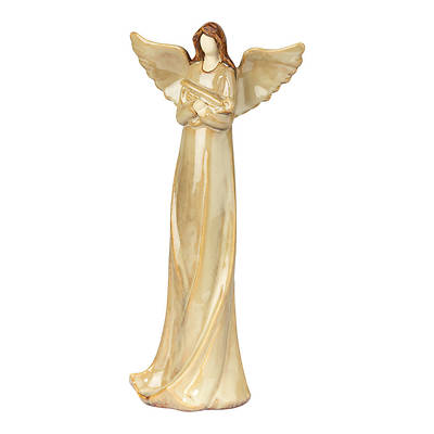 Picture of Angel with Harp Ceramic 11.5"H