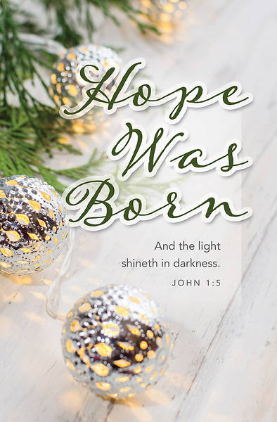 Hope Was Born Christmas Bulletin Regular