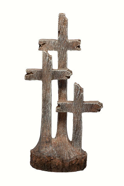 Picture of Three Cross Rustic Table Cross 8"