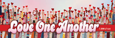 Kids Valentine's Love One Another Bookmarks