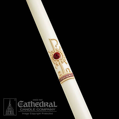 Picture of Cathedral Holy Trinity Paschal Candle 1-1/2" x 34"