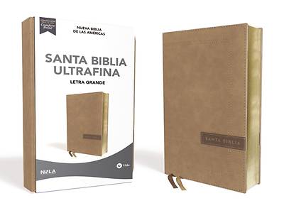 Picture of Nbla Santa Biblia Ultrafina, Letra Grande, Tamaño Manual, Leathersoft, Beige, Edición Letra Roja