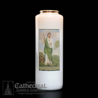St. Jude 6-Day Glass Prayer Candle