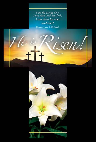 Easter Cross He Is Risen! Bookmark