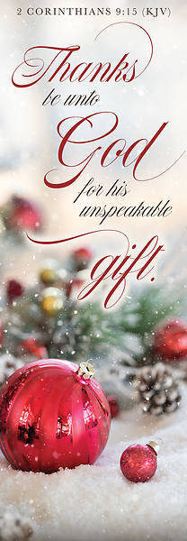 Banner Thanks Be Unto God Gift Christmas 2 x 6 Vinyl