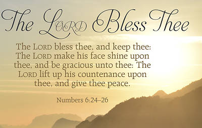 Picture of The Lord Bless Thee Postcard