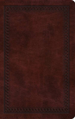 Picture of ESV Thinline Bible (Trutone, Mahogany, Border Design)