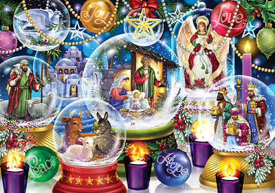 Nativity Snow Globes Advent Calendar