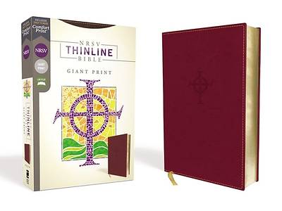 Picture of NRSV Thinline Bible, Giant Print, Leathersoft, Burgundy, Comfort Print
