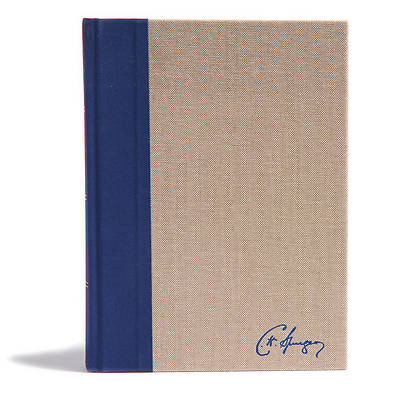 Picture of KJV Spurgeon Study Bible, Navy/Tan Cloth-Over-Board