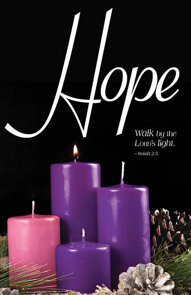 Picture of Hope God's Son Advent Candle Sunday 1 Bulletin (Pkg of 50)
