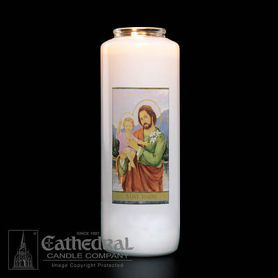 St. Joseph 6-Day Glass Prayer Candle