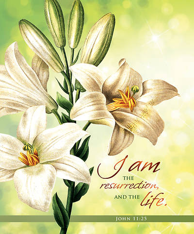 Picture of I Am The Resurrection And The Life Easter Bulletin Legal (Package of 100)