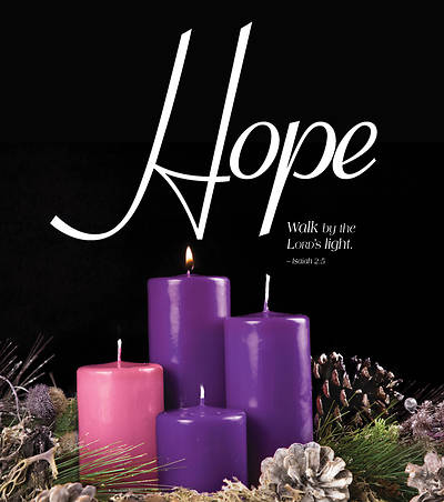 Picture of Hope Advent Candle Sunday 1 Bulletin, Large (Pkg of 50)  551561