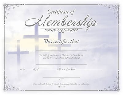 Picture of Certificate of Membership