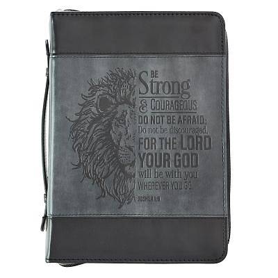 Picture of Be Strong Bible Cover Medium Luxleather Joshua 1:9