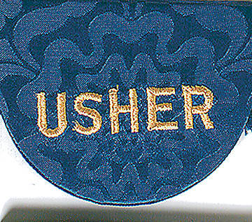 Picture of Blue Pocket Usher Badge - Package of 4