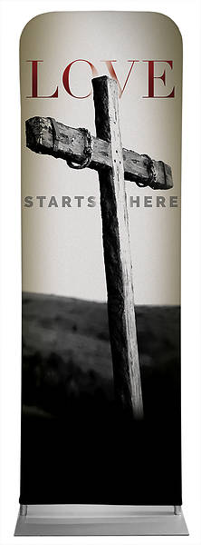 Picture of Love Starts Here Easter Sleeve Banner