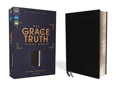 Picture of Niv, the Grace and Truth Study Bible, European Bonded Leather, Black, Red Letter, Comfort Print