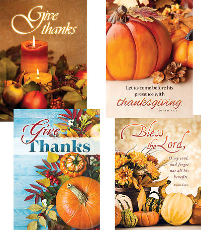 Picture of Thankful Harvest Thanksgiving Cards - Box of 12