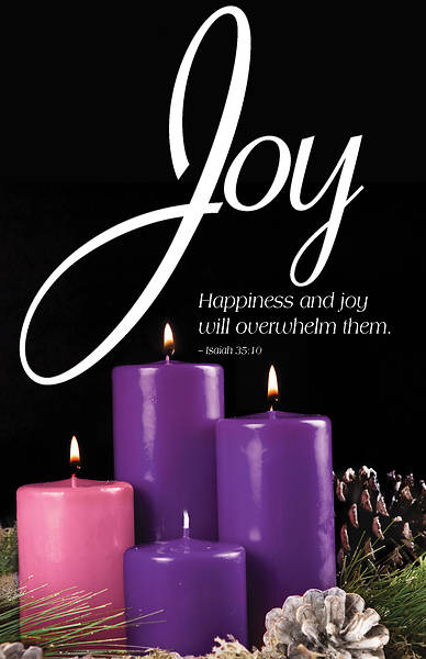 Picture of Joy Advent Candle Sunday 3 Bulletin (Pkg of 50)  551564