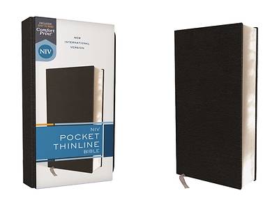 Picture of Niv, Pocket Thinline Bible, Bonded Leather, Black, Red Letter, Comfort Print