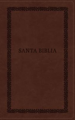 Picture of Biblia Reina-Valera 1960, Tierra Santa, Ultrafina Letra Grande, Leathersoft, Café, Con Cierre