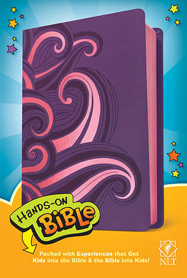 Picture of Hands-On Bible NLT (Leatherlike, Purple/Pink Swirls)
