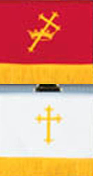 Reversible Flower Stand Cover Red/White