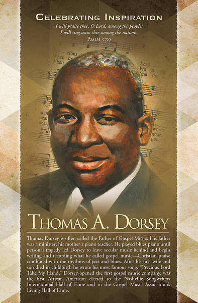 Picture of Thomas A Dorsey Black History Regular Size Bulletin