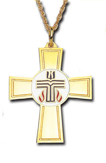 Picture of Presbyterian Gold-Plated Bronze Cross