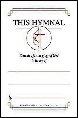 Picture of United Methodist Hymnal Bookplates "In honor of..."  (Pkg of 48)