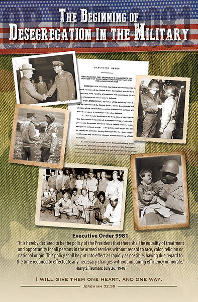 Picture of Desegregation in the Military Black History Regular Size Bulletin