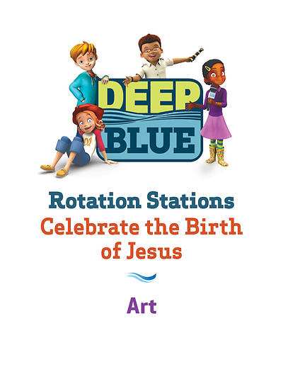 Picture of Deep Blue Rotation Stations: Celebrate the Birth of Jesus - Art Station Download