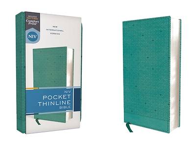 Picture of Niv, Pocket Thinline Bible, Leathersoft, Teal, Red Letter, Comfort Print