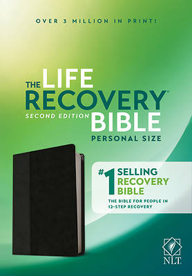 Picture of NLT Life Recovery Bible, Second Edition, Personal Size (Leatherlike, Black/Onyx)