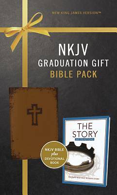 Picture of NKJV, Graduation Gift, Bible Pack for Him, Brown, Red Letter Edition
