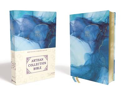 Picture of NRSV Artisan Collection Bible, Cloth over Board, Blue, Art Gilded Edges, Comfort Print