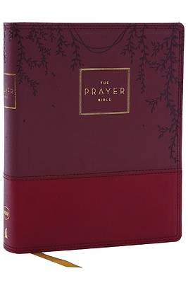 Picture of Nkjv, the Prayer Bible, Leathersoft, Burgundy, Red Letter, Comfort Print