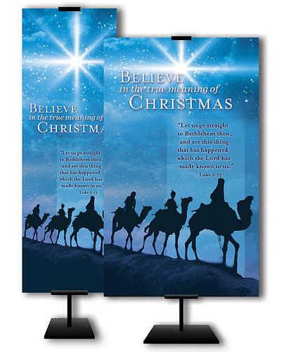 Picture of Believe in the True Meaning of Christmas 3x5 Banner
