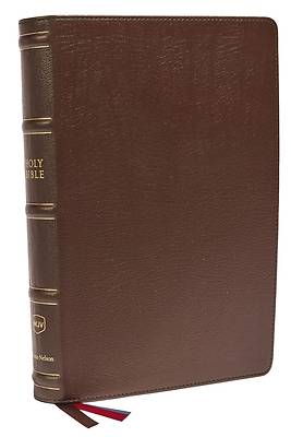 Picture of Nkjv, Large Print Verse-By-Verse Reference Bible, MacLaren Series, Genuine Leather, Brown, Comfort Print