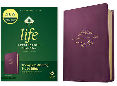 Picture of NLT Life Application Study Bible, Third Edition (Red Letter, Leatherlike, Purple)
