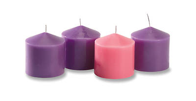 Picture of Pillar Candles Advent 3 Inch 4 Votives