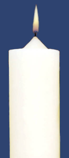 Picture of 51% Beeswax Altar Candles Emkay 17 x 1 1/2 Pack of 4 Plain End