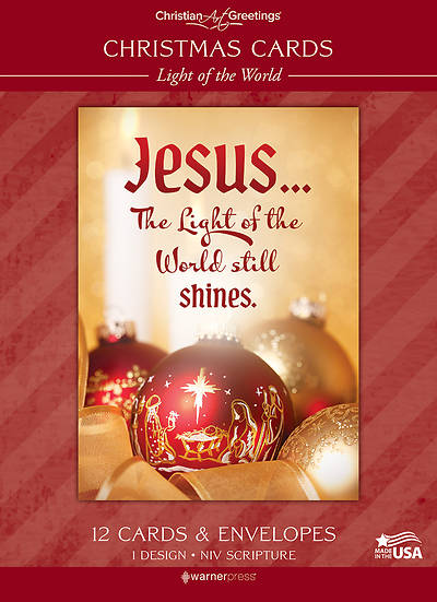 Boxed Cards Solid Christmas Light of the World - Box of 12