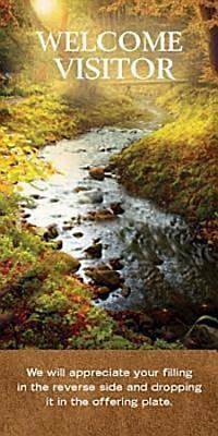 Picture of Welcome Visitor To Our Church Fall Stream Card (Pkg of 25)