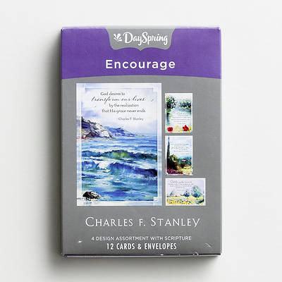 Picture of Charles Stanley -  Encouragement Boxed Cards Assorted (Box 12)